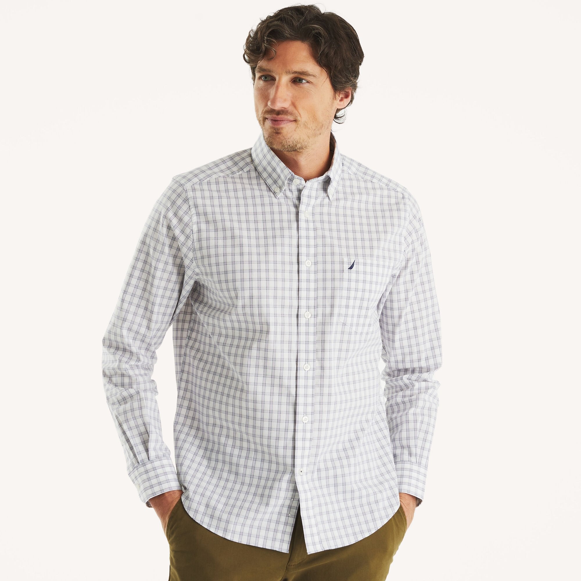 Мужская рубашка Nautica из непромокаемой клетчатой ткани для работы, цвет bright white
Мужская рубашка Nautica из непромокаемой клетчатой ткани для работы, цвет bright white
