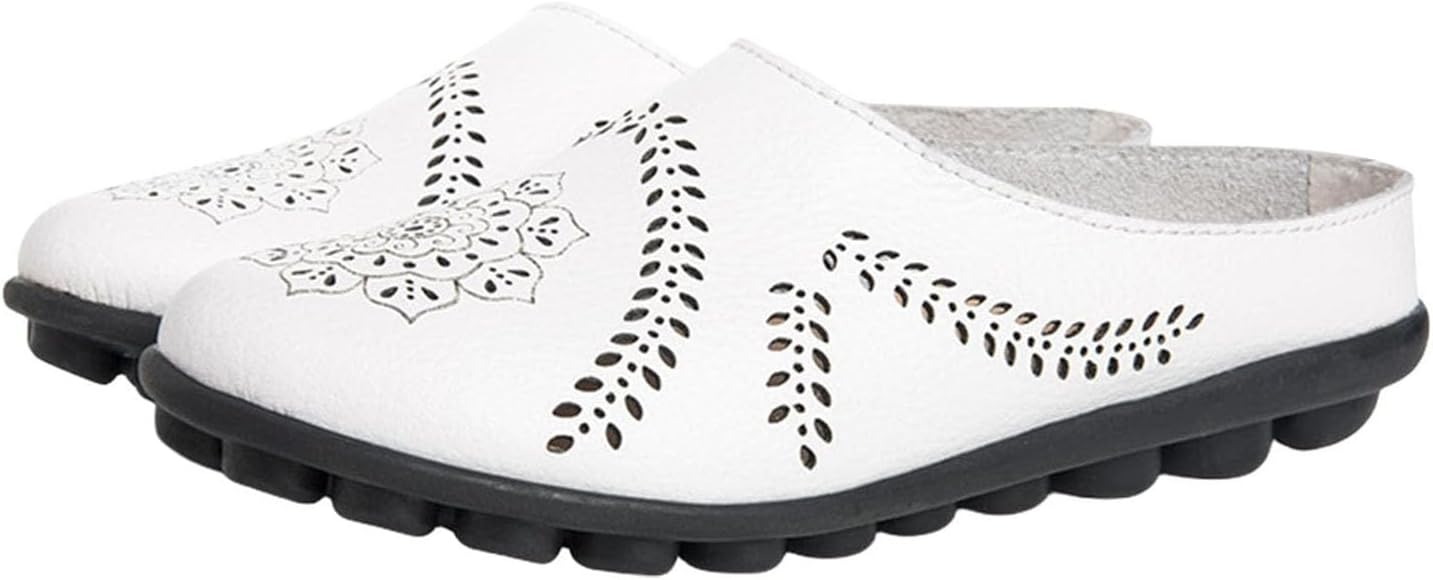 Повседневные сандалии-тапочки с вырезами для женщин, удобные дышащие мюли, летние балетки, комфортные лоферы на плоской подошве, кожаные слипоны-лоферы Generic, белый
Повседневные сандалии-тапочки с вырезами для женщин, удобные дышащие мюли, летние балетки, комфортные лоферы на плоской подошве, кожаные слипоны-лоферы Generic, белый