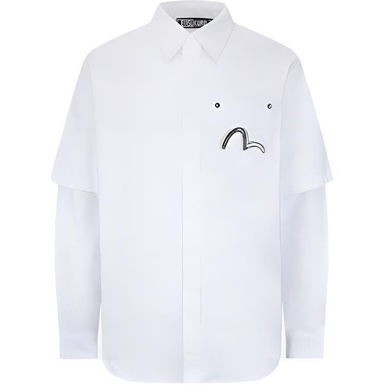 Рубашка мужская белая Evisu, белый
Рубашка мужская белая Evisu, белый