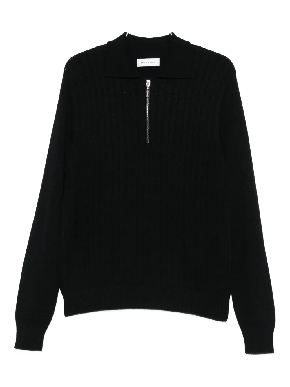 Свитер фактурной вязки на молнии Ernest W. Baker, черный
Свитер фактурной вязки на молнии Ernest W. Baker, черный