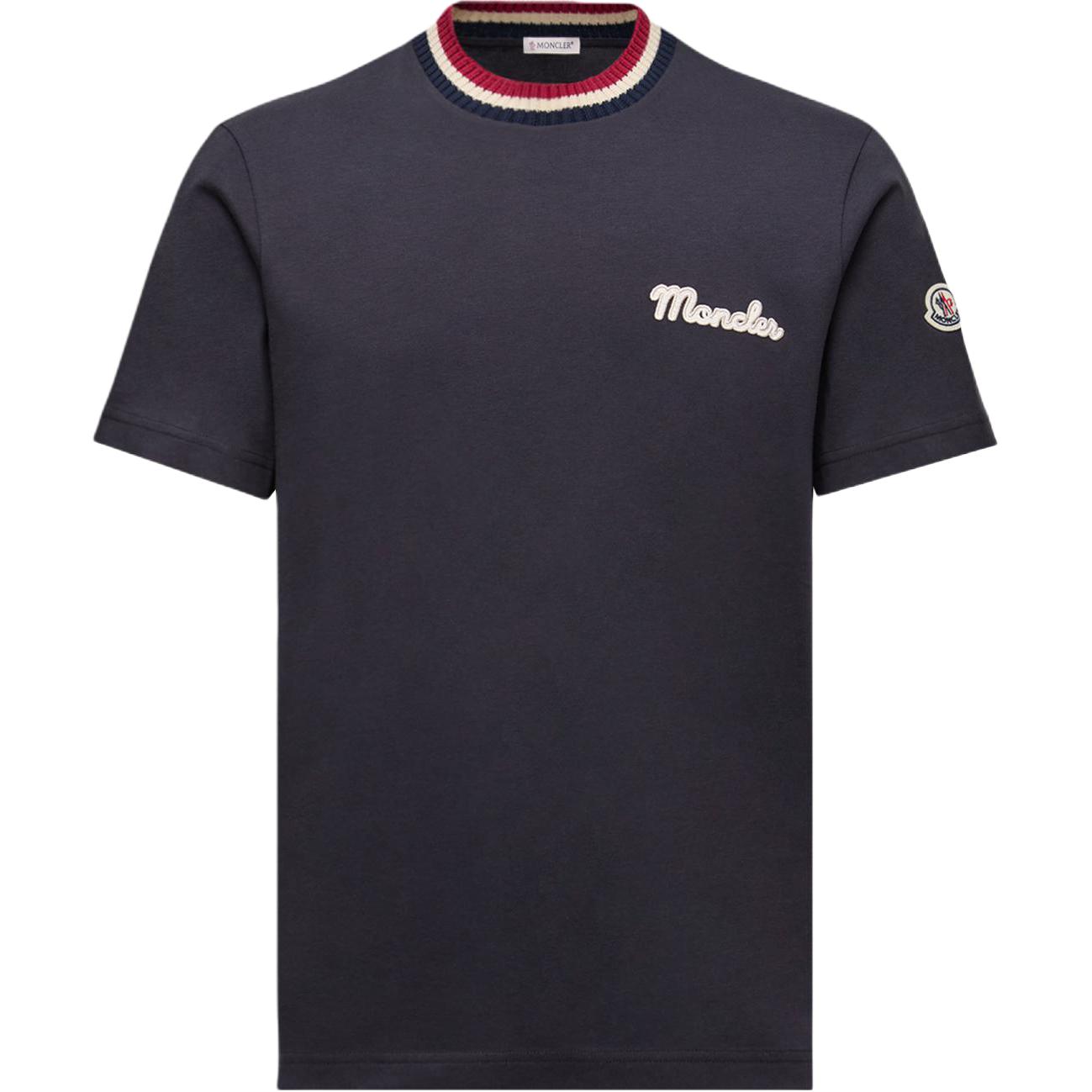Футболка с вышитым логотипом Moncler, синий
Футболка с вышитым логотипом Moncler, синий
