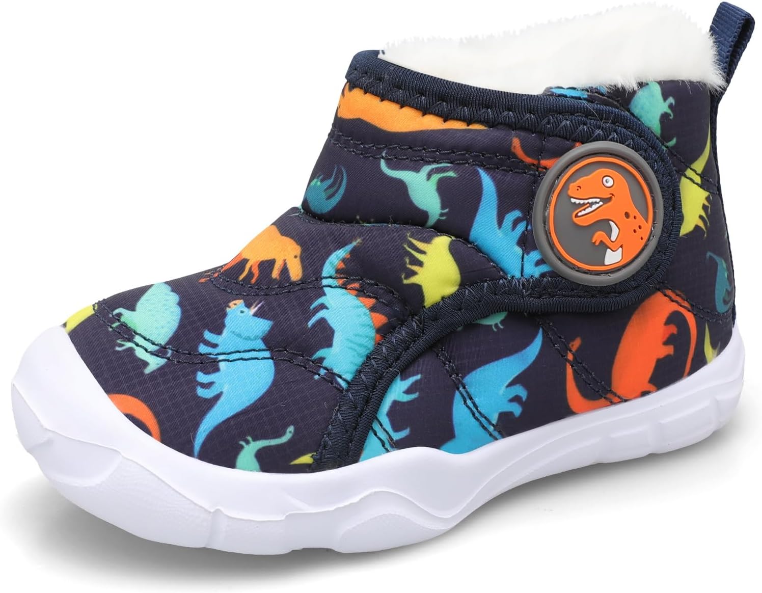 Зимние ботинки для малышей LeIsfIt для девочек и мальчиков, широкие, теплые с флисовой подкладкой, для дома и улицы, Blue/Dinosaur
Зимние ботинки для малышей LeIsfIt для девочек и мальчиков, широкие, теплые с флисовой подкладкой, для дома и улицы, Blue/Dinosaur