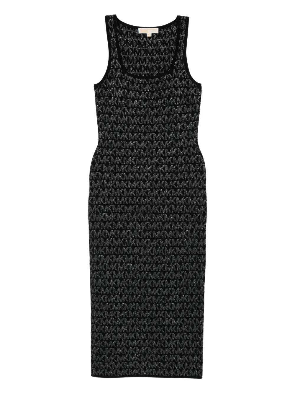 Жаккардовое платье миди с логотипом Michael Kors, черный
Жаккардовое платье миди с логотипом Michael Kors, черный