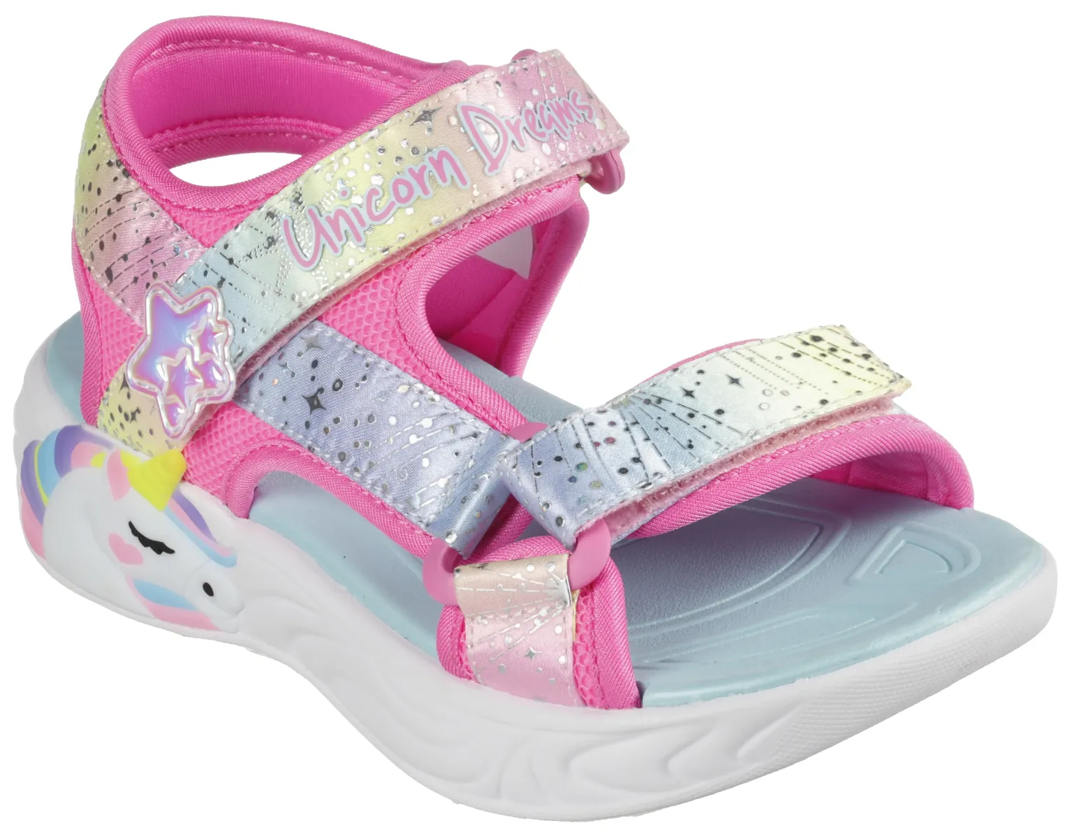 Детские сандалии Skechers "UNICORN DREAMS SANDAL MAJESTIC BLISS", летняя обувь, обувь на липучке, мигающая обувь, мигающая аппликация в виде единорога Skechers Kids, цвет Pink-Mintfarben
Детские сандалии Skechers "UNICORN DREAMS SANDAL MAJESTIC BLISS", летняя обувь, обувь на липучке, мигающая обувь, мигающая аппликация в виде единорога Skechers Kids, цвет Pink-Mintfarben