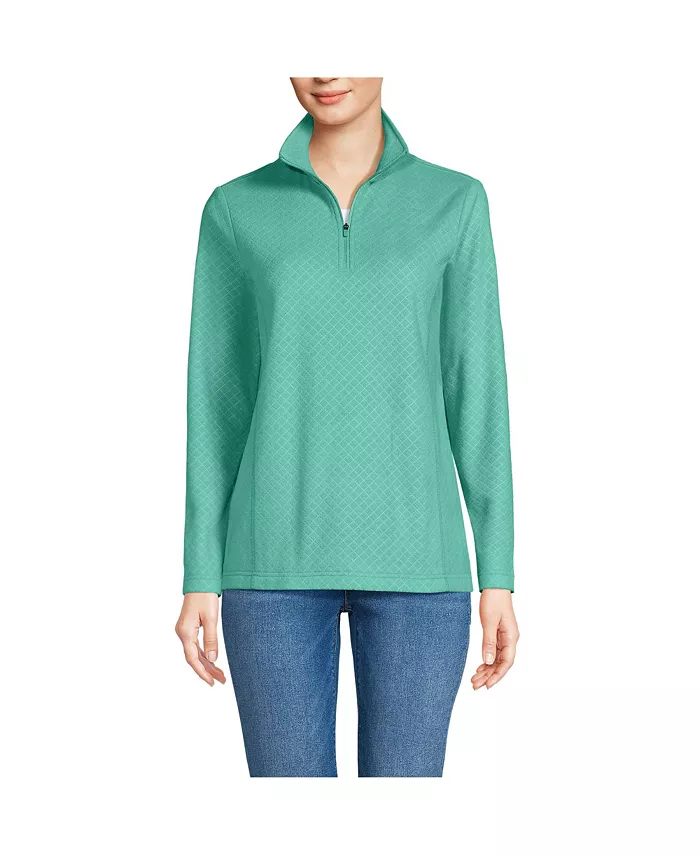 Женский флисовый пуловер с тиснением и застежкой-молнией на четверть оборота Lands' End, зеленый
Женский флисовый пуловер с тиснением и застежкой-молнией на четверть оборота Lands' End, зеленый