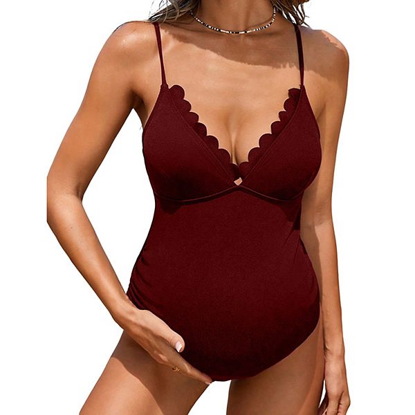 Купальник для беременных с V-образным вырезом и регулируемыми бретелями Clearflower, Wine Red
Купальник для беременных с V-образным вырезом и регулируемыми бретелями Clearflower, Wine Red