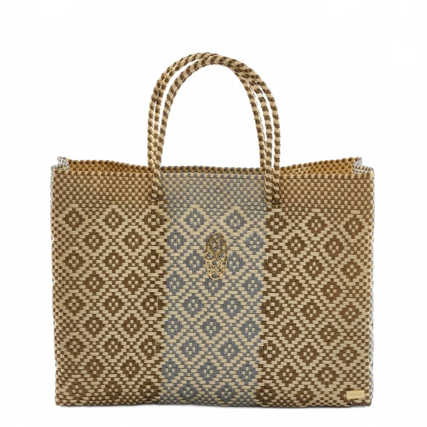 Женская ручная работа Сумка-тоут с клатчем в золотисто-серебристой ацтекской полоске Lola's Bag
Женская ручная работа Сумка-тоут с клатчем в золотисто-серебристой ацтекской полоске Lola's Bag