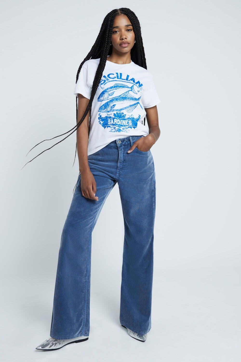 Футболка с рисунком сицилийской рыбы River Island, белый
Футболка с рисунком сицилийской рыбы River Island, белый