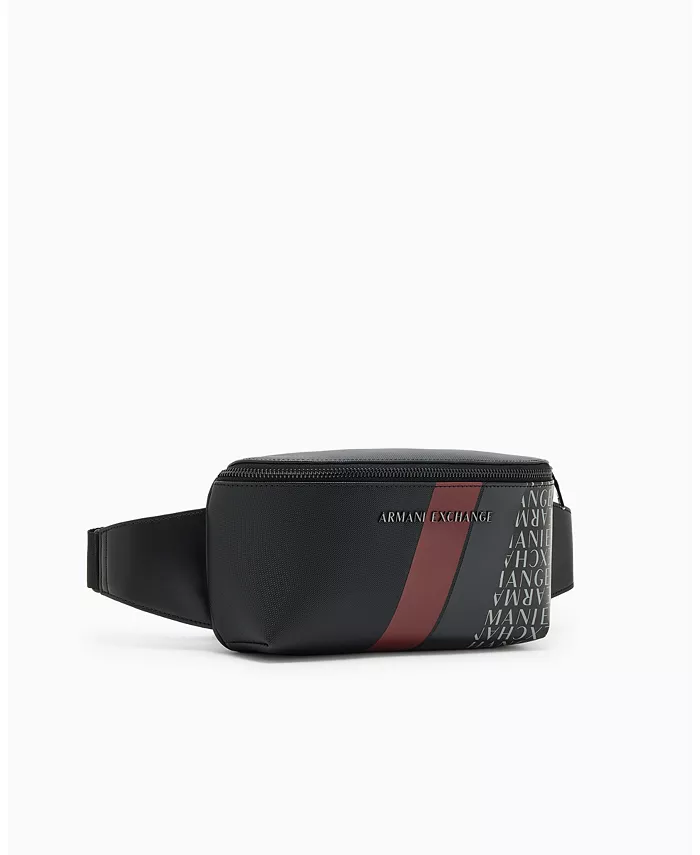 Мужская поясная сумка с полосатым логотипом и принтом A|X Armani Exchange
Мужская поясная сумка с полосатым логотипом и принтом A|X Armani Exchange