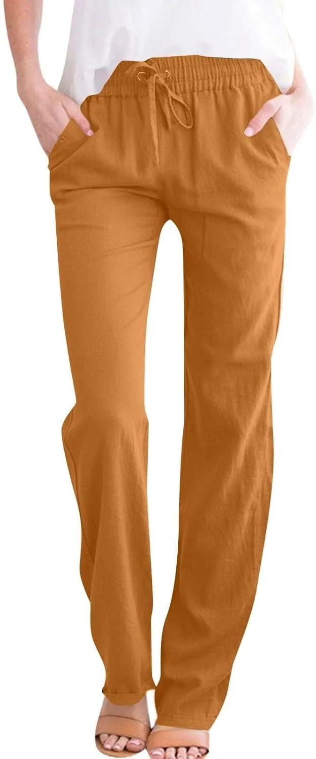 Льняные брюки женские Pull On Loose летние прямые yakyamgi
Льняные брюки женские Pull On Loose летние прямые yakyamgi