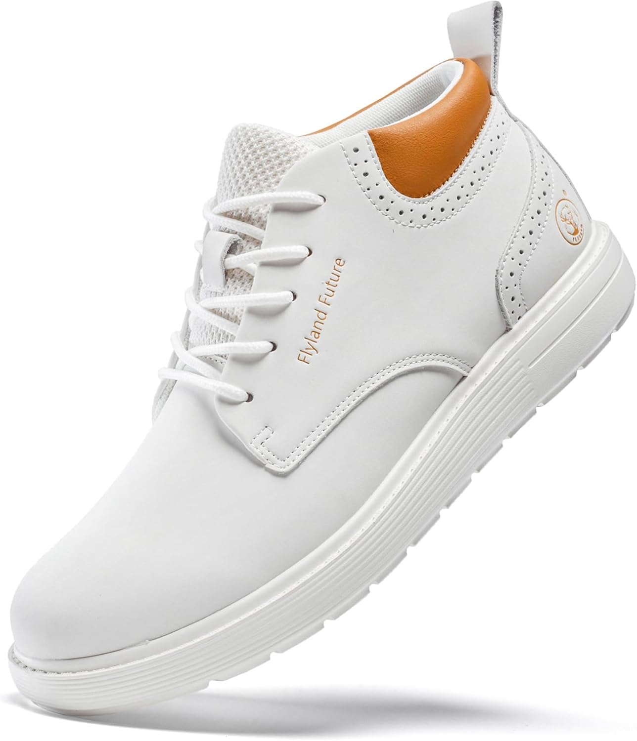 Мужские модные кроссовки FLYLAND, ботинки Чука из кожи, шнуровка, легкие вечерние ботинки, обувь для прогулок и вождения, белый
Мужские модные кроссовки FLYLAND, ботинки Чука из кожи, шнуровка, легкие вечерние ботинки, обувь для прогулок и вождения, белый