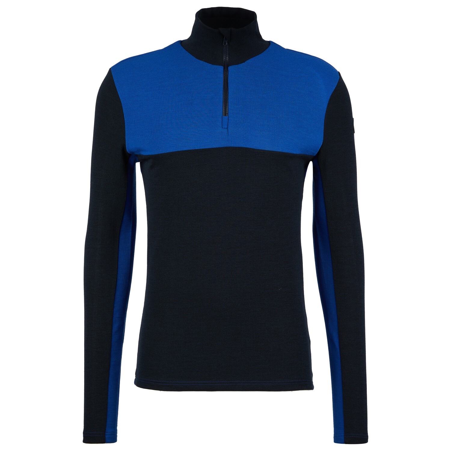 Лонгслив из мериноса We Norwegians Tryvann Colblock Zipup, цвет Navy Blue/Cobolt
Лонгслив из мериноса We Norwegians Tryvann Colblock Zipup, цвет Navy Blue/Cobolt