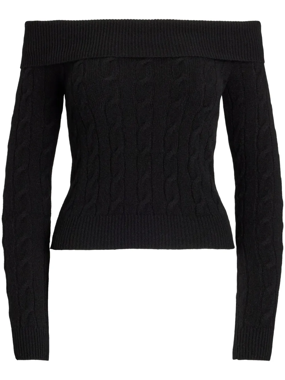 Свитер фактурной вязки Ralph Lauren Collection, черный 
Свитер фактурной вязки Ralph Lauren Collection, черный