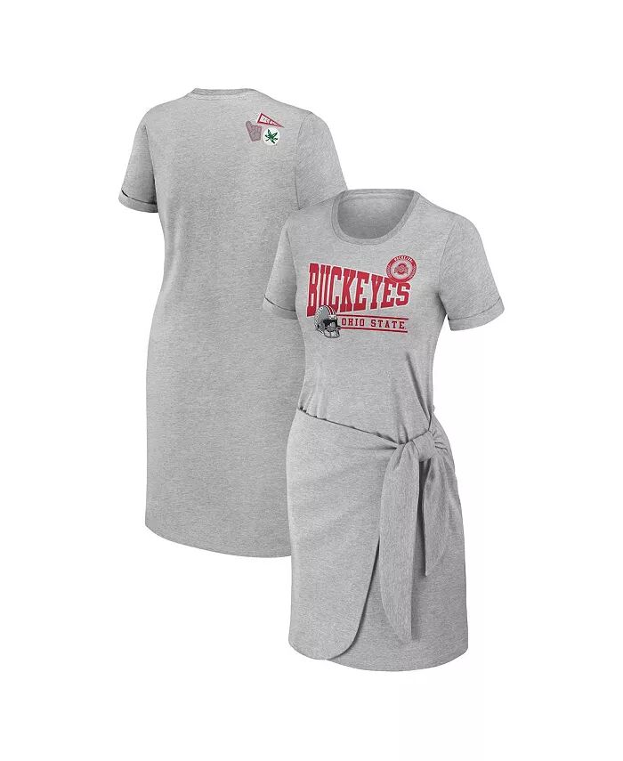 Женское платье-футболка Heather Gray Ohio State Buckeyes Knotted WEAR by Erin Andrews
Женское платье-футболка Heather Gray Ohio State Buckeyes Knotted WEAR by Erin Andrews