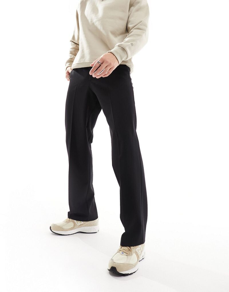 Черные классические брюки широкого кроя ASOS DESIGN
Черные классические брюки широкого кроя ASOS DESIGN