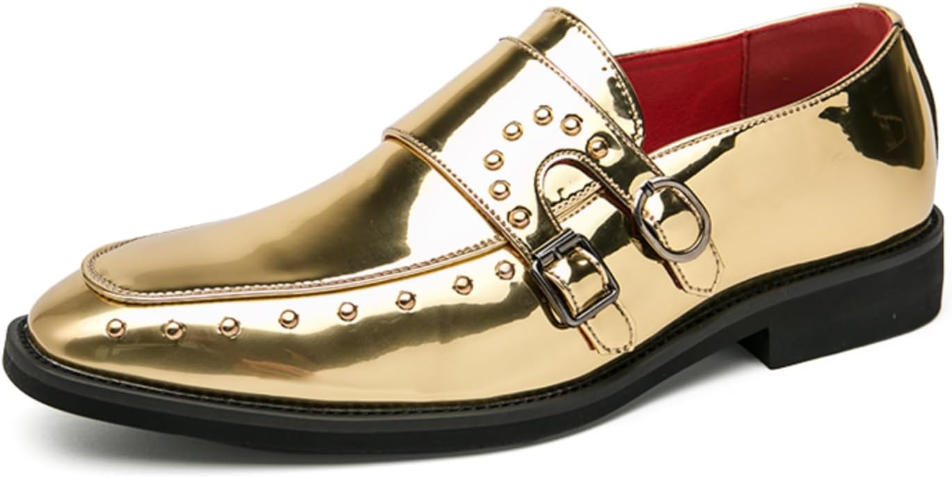 Мужские черные лоферы из лакированной кожи с заклепками: смелые акценты на заклепках, регулируемый ремешок с пряжкой, элегантная подошва- стильная и дерзкая обувь для официальных мероприятий, вечеринок и эффектных повседневных образов Khwfjas
Мужские черные лоферы из лакированной кожи с заклепками: смелые акценты на заклепках, регулируемый ремешок с пряжкой, элегантная подошва- стильная и дерзкая обувь для официальных мероприятий, вечеринок и эффектных повседневных образов Khwfjas