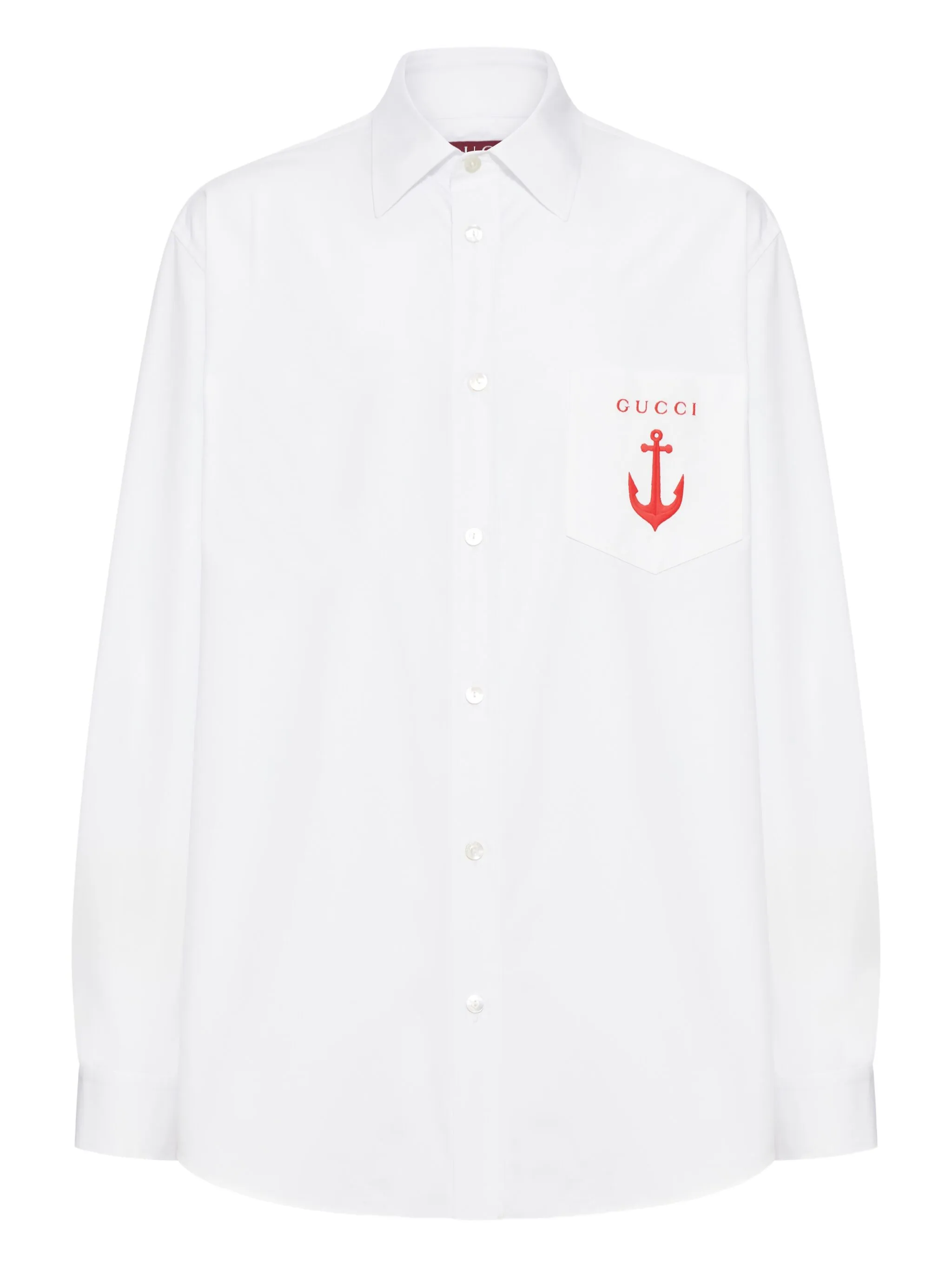 Рубашка с вышивкой Gucci, белый
Рубашка с вышивкой Gucci, белый