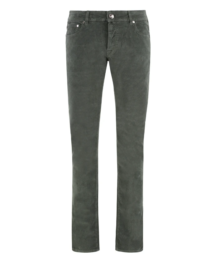 Вельветовые брюки с кожаной нашивкой с логотипом. Moorer, зеленый
Вельветовые брюки с кожаной нашивкой с логотипом. Moorer, зеленый