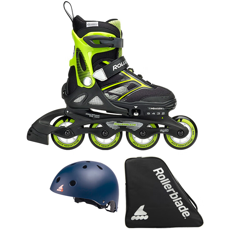 RollerBlade Роликовые коньки для детей, зеленые и черные, размер L (36.5-40.5 см)
RollerBlade Роликовые коньки для детей, зеленые и черные, размер L (36.5-40.5 см)