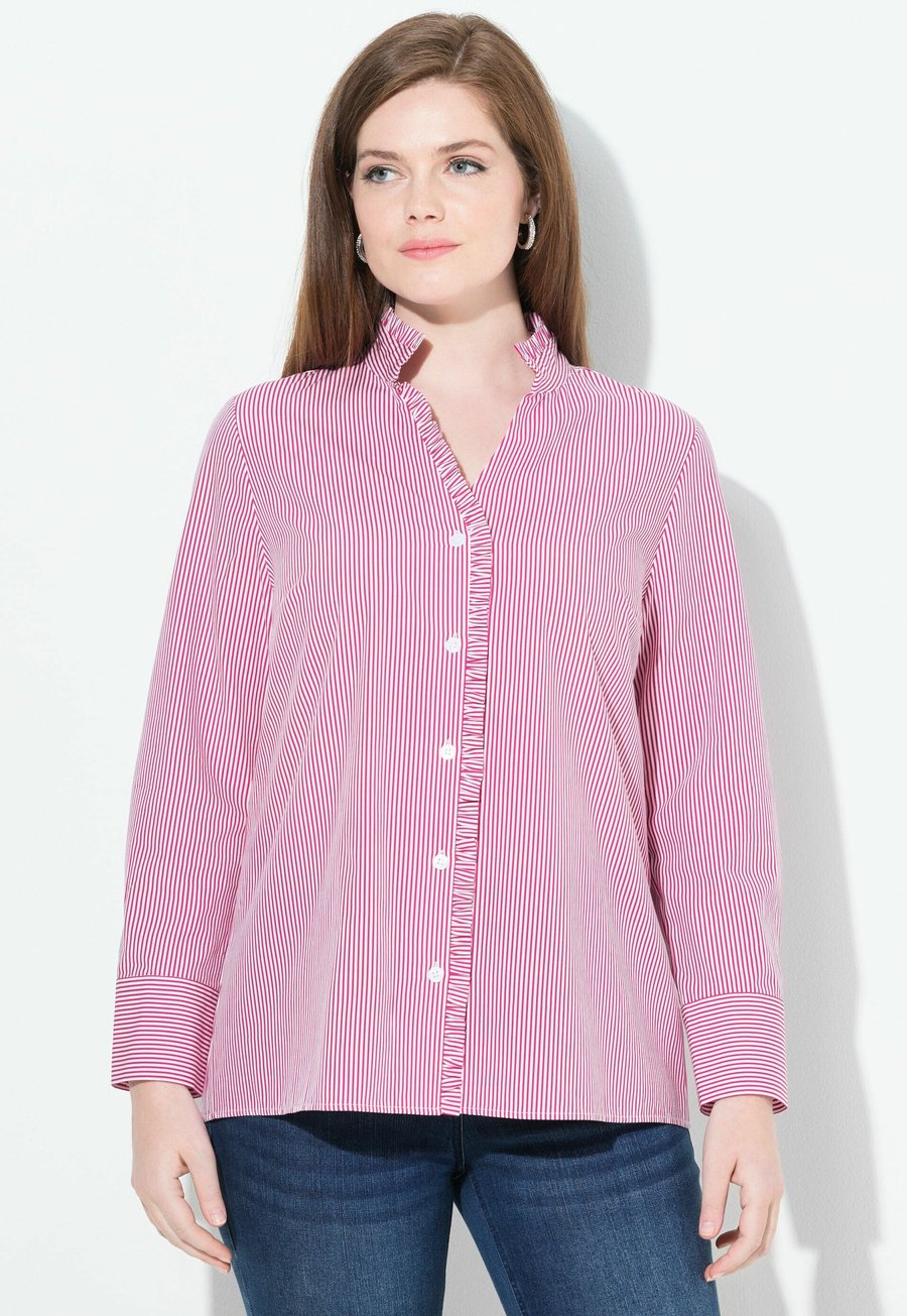 Блуза Ulla Popken Button-down blouse, Dark Mauve/Mauve
Блуза Ulla Popken Button-down blouse, Dark Mauve/Mauve
