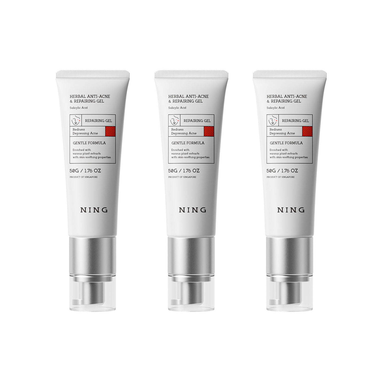 Жидкости унисекс NING, 150g, 3-pack/acne-free skin development
Жидкости унисекс NING, 150g, 3-pack/acne-free skin development