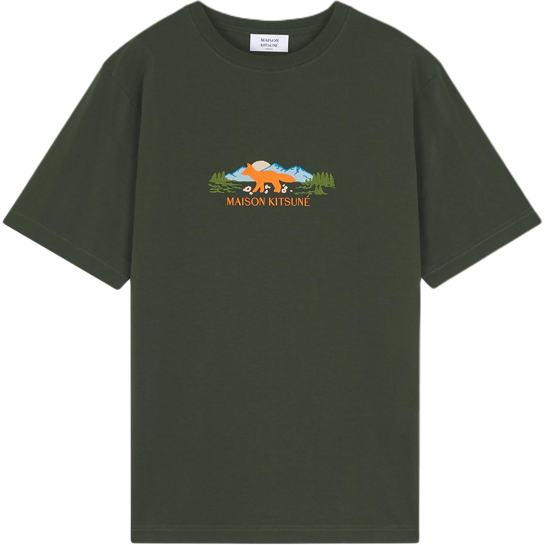 Футболка Maison Kitsuné Outdoor Profile с вышивкой лисы Maison Kitsune, зеленый
Футболка Maison Kitsuné Outdoor Profile с вышивкой лисы Maison Kitsune, зеленый