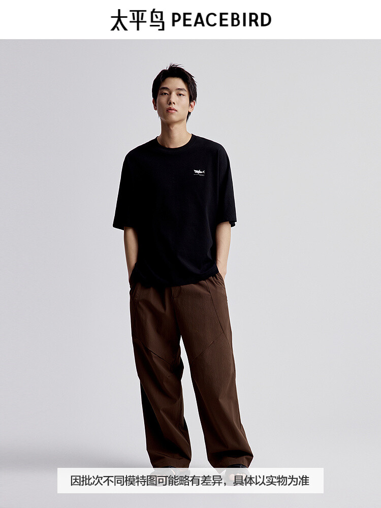 Мужская футболка Peacebird с короткими рукавами и принтом на спине, черный
Мужская футболка Peacebird с короткими рукавами и принтом на спине, черный