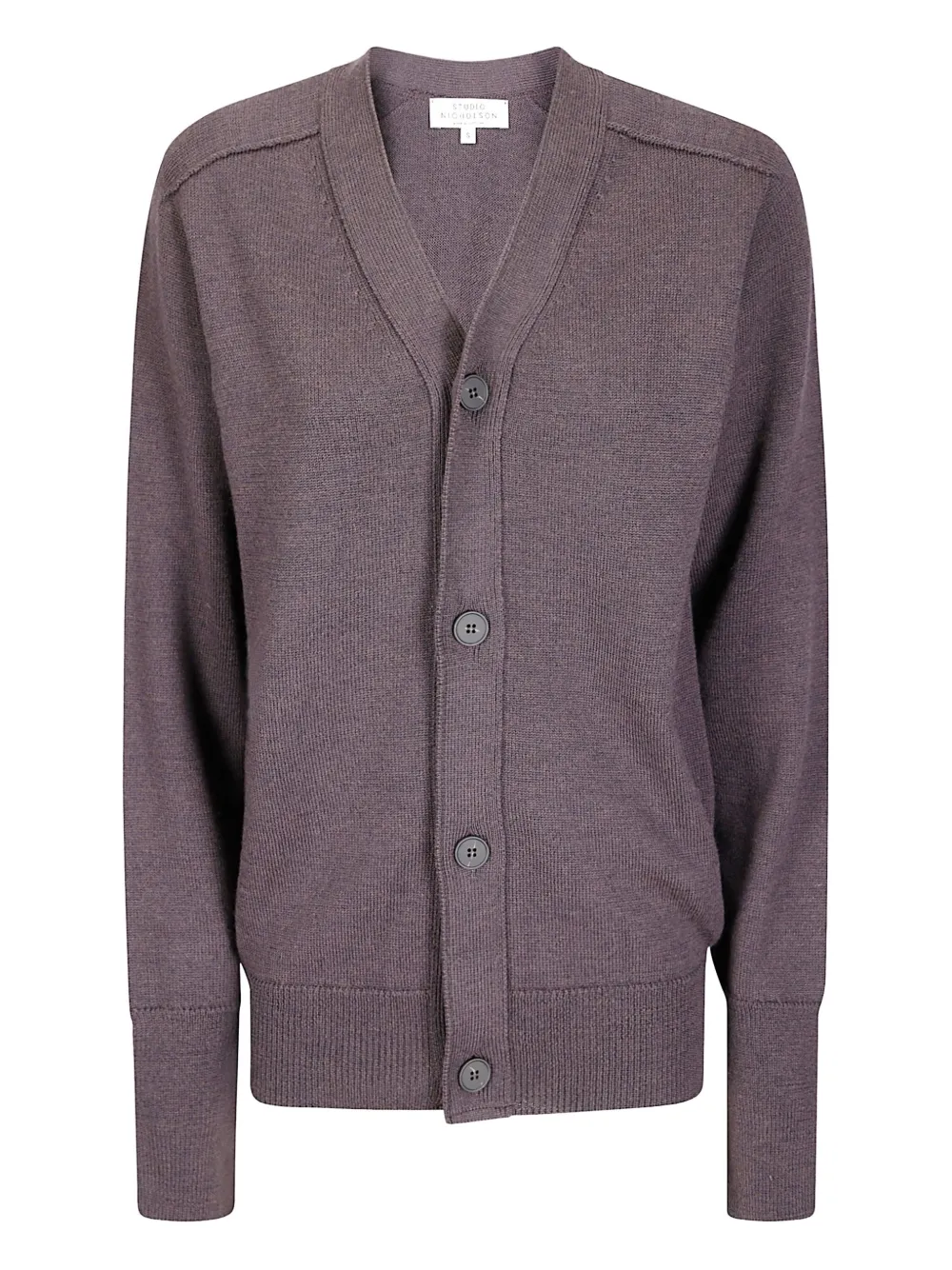 Кардиган из мериносовой шерсти с V-образным вырезом Studio Nicholson, коричневый
Кардиган из мериносовой шерсти с V-образным вырезом Studio Nicholson, коричневый