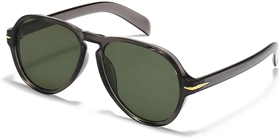 Ретро солнцезащитные очки для женщин с заклепками и градиентным переходом цвета, мужские солнцезащитные очки с защитой от УФ-излучения UV400 HDUBFY, Grey Dark Green
Ретро солнцезащитные очки для женщин с заклепками и градиентным переходом цвета, мужские солнцезащитные очки с защитой от УФ-излучения UV400 HDUBFY, Grey Dark Green