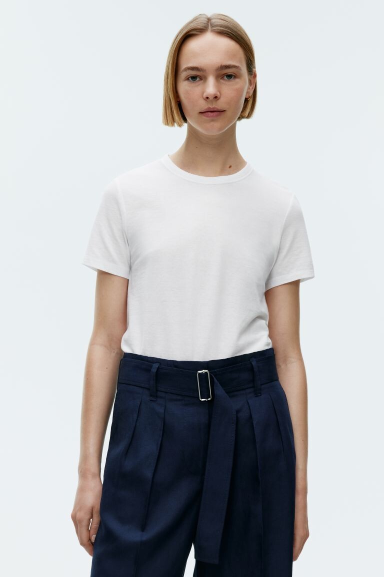 Футболка из креповой ткани Arket, белый
Футболка из креповой ткани Arket, белый