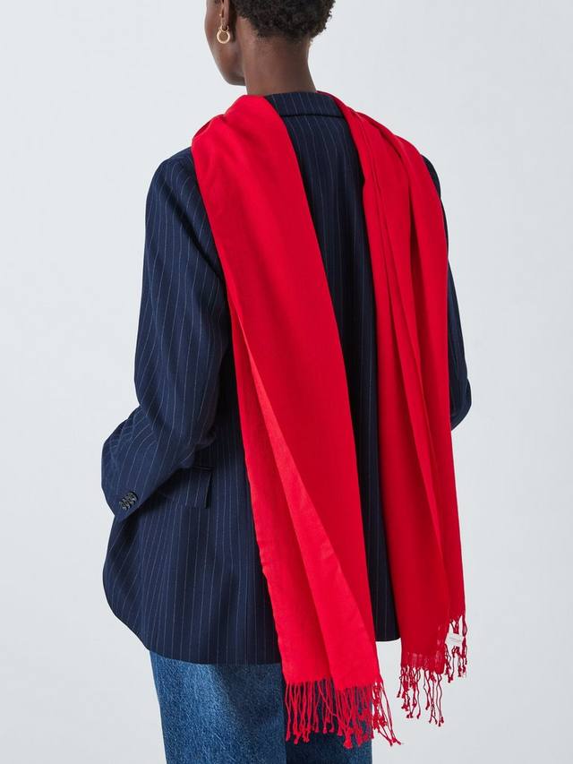 Шарф с бахромой из смеси шерсти John Lewis, красный
Шарф с бахромой из смеси шерсти John Lewis, красный