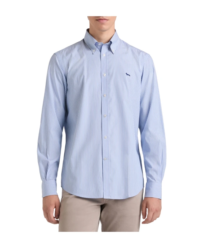Полосатая рубашка с изображением таксы Harmont & Blaine, синий
Полосатая рубашка с изображением таксы Harmont & Blaine, синий