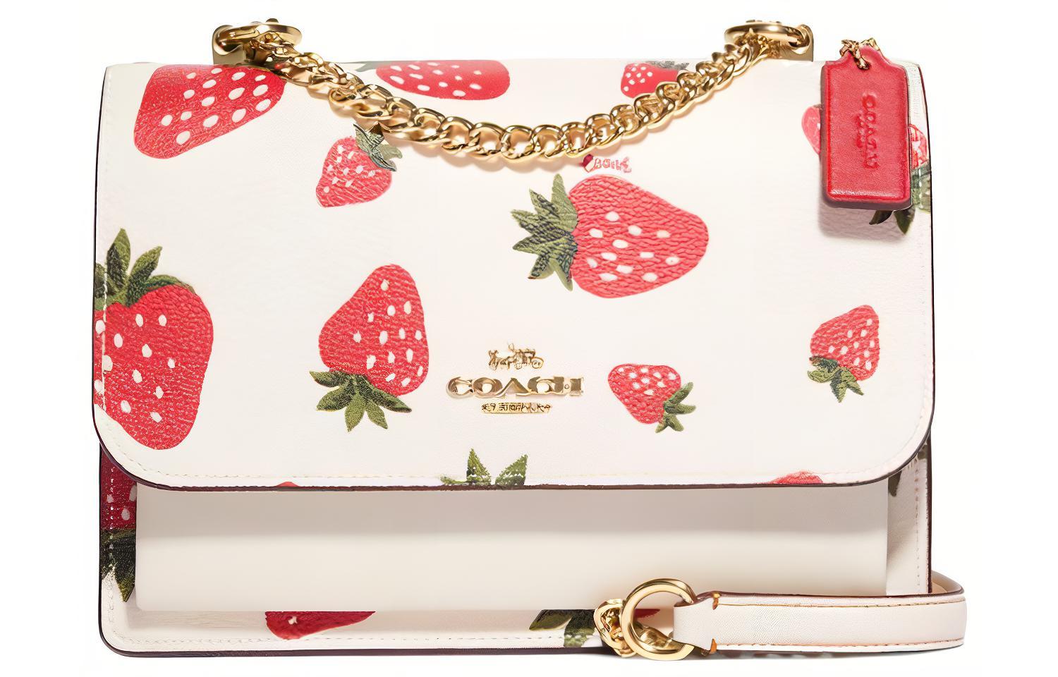 COACH Кожаный дорожный саквояж через плечо маленький женский белый и красный
COACH Кожаный дорожный саквояж через плечо маленький женский белый и красный