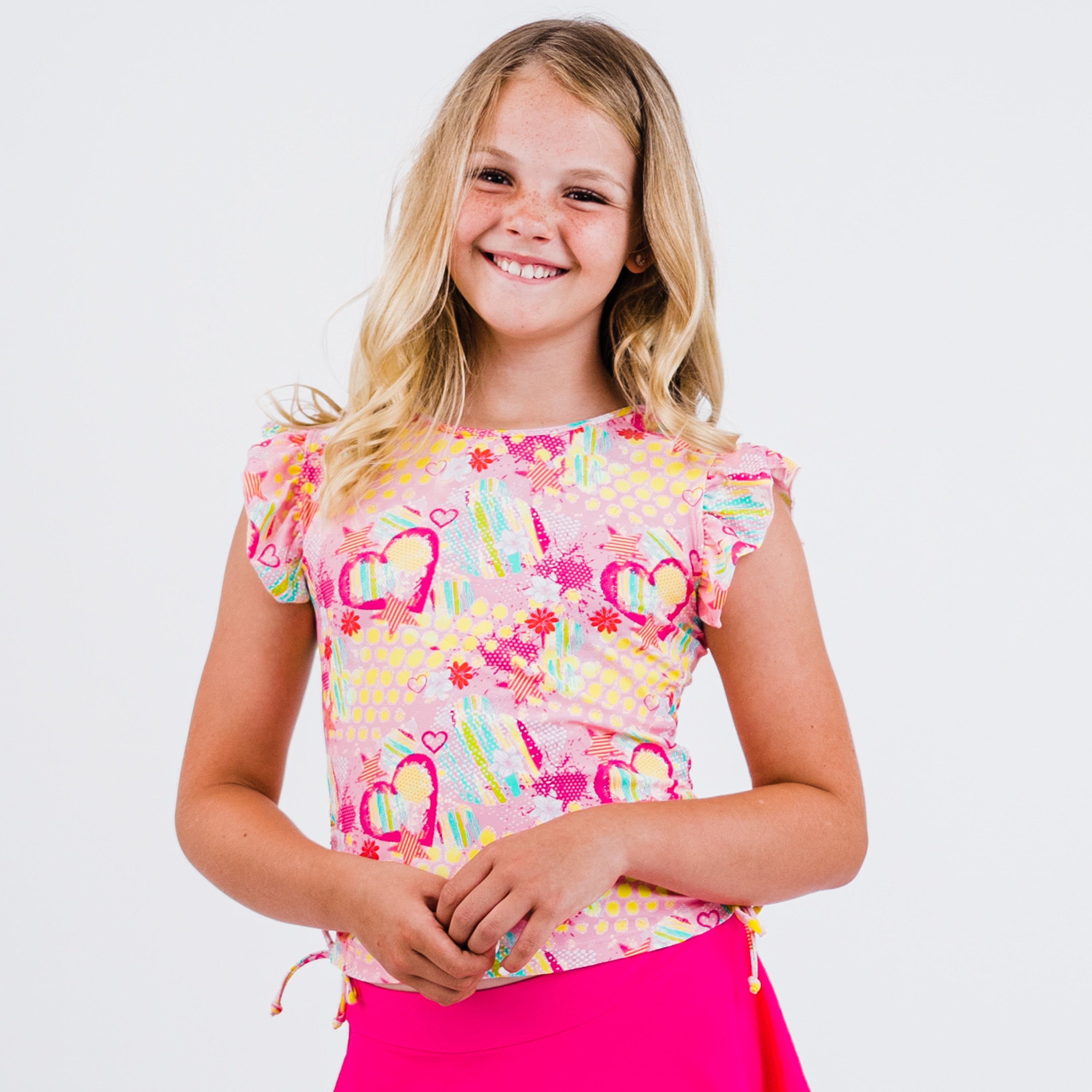 Топ для плавания Chloe с рукавами-крылышками для девочек Calypsa, цвет princess pop
Топ для плавания Chloe с рукавами-крылышками для девочек Calypsa, цвет princess pop