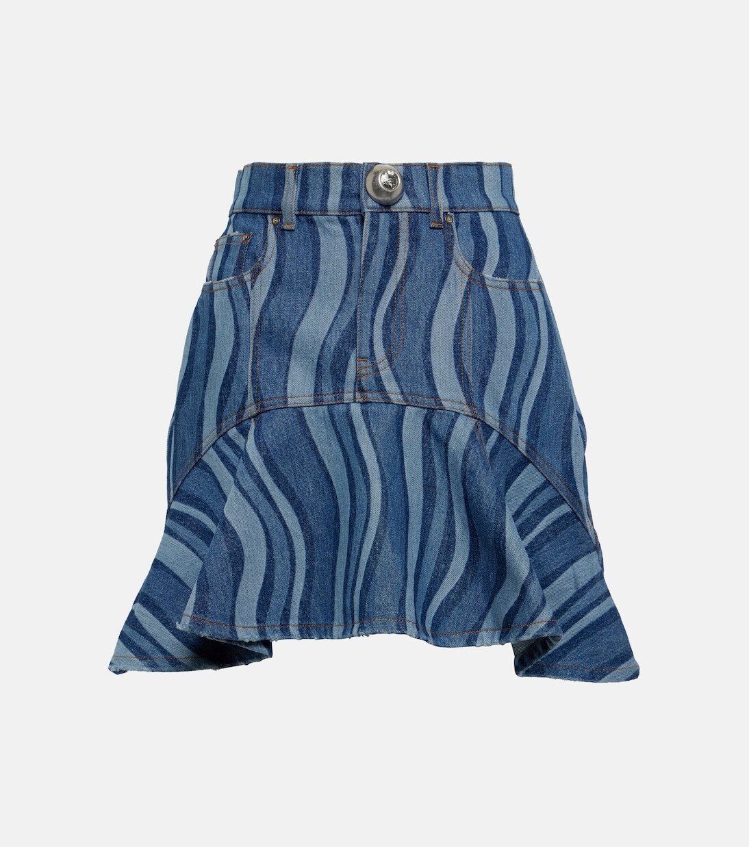 Джинсовая мини-юбка sunray с оборками Area, мультиколор
Джинсовая мини-юбка sunray с оборками Area, мультиколор