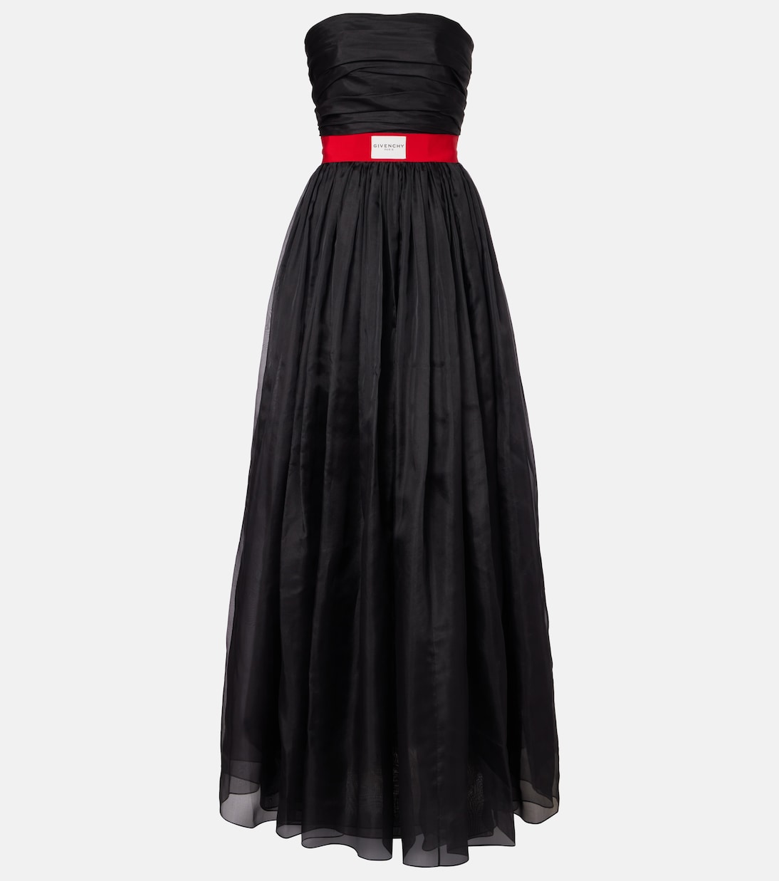 Платье-бюстье из шелковой органзы с поясом Givenchy, черный
Платье-бюстье из шелковой органзы с поясом Givenchy, черный