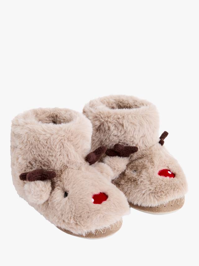 Детские тапочки-угги с оленями JoJo Maman Bébé, Brown
Детские тапочки-угги с оленями JoJo Maman Bébé, Brown