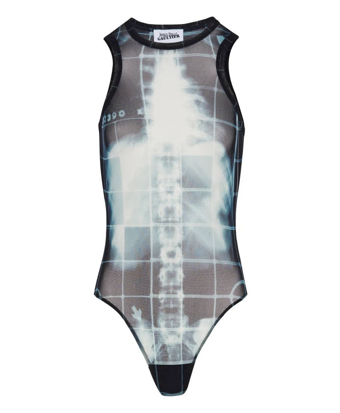 Черный топ без рукавов с круглым вырезом Jean Paul Gaultier, мультиколор
Черный топ без рукавов с круглым вырезом Jean Paul Gaultier, мультиколор