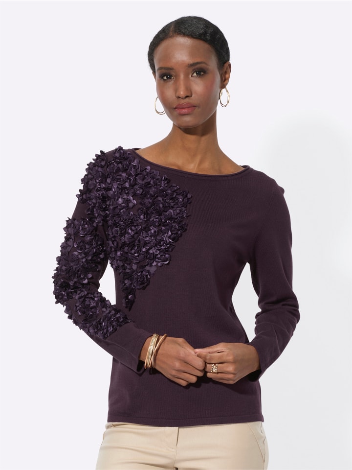 Свитер с длинными рукавами цвета баклажана creation L
Свитер с длинными рукавами цвета баклажана creation L