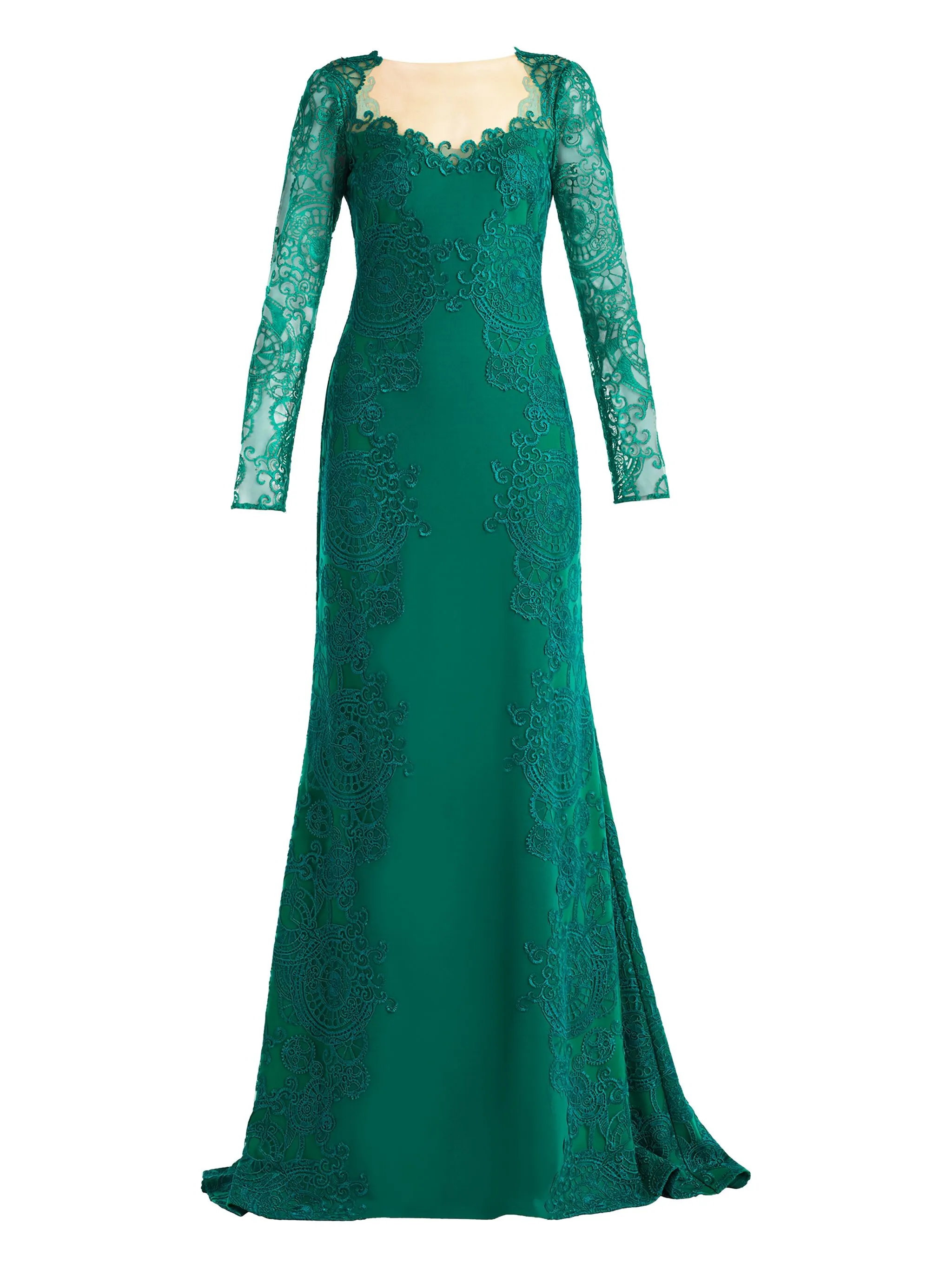 Кружевное платье макси с длинными рукавами Tadashi Shoji, зеленый
Кружевное платье макси с длинными рукавами Tadashi Shoji, зеленый