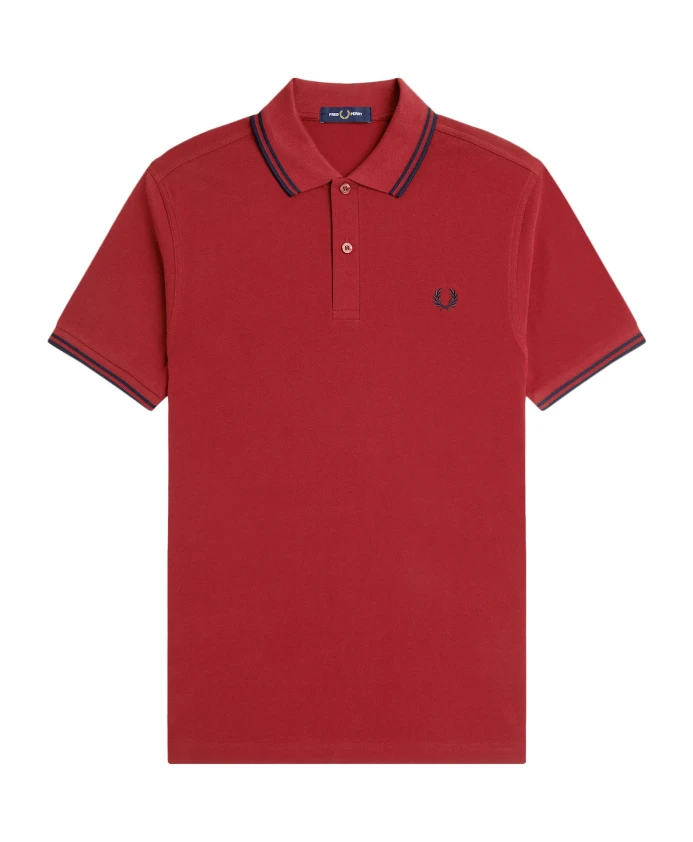 Полосатая рубашка-поло с культовой вышивкой Fred Perry, красный
Полосатая рубашка-поло с культовой вышивкой Fred Perry, красный