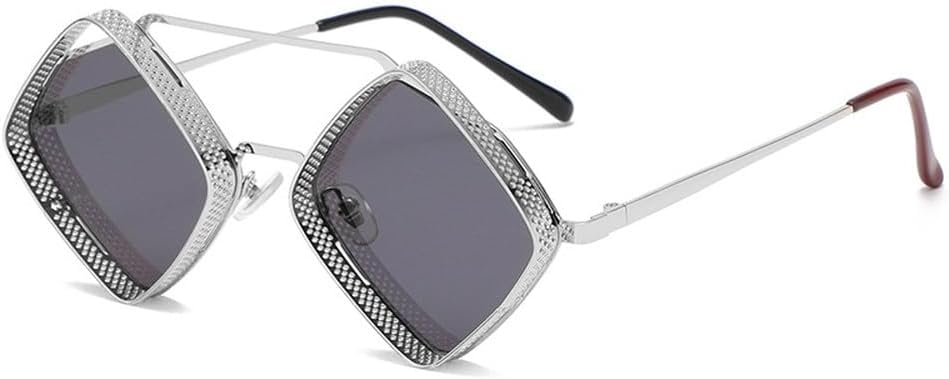 Солнцезащитные очки в стиле ретро-стимпанк для мужчин, металлическая полая оправа, градиентные зеркальные линзы, защита от УФ-излучения UV400, для женщин в стиле панк generic, Silver Gray
Солнцезащитные очки в стиле ретро-стимпанк для мужчин, металлическая полая оправа, градиентные зеркальные линзы, защита от УФ-излучения UV400, для женщин в стиле панк generic, Silver Gray