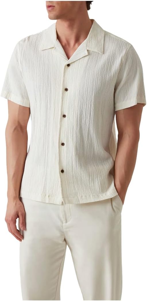 GUESS Мужская короткая рукав Schaffer Resort Рубашка, Pearl White
GUESS Мужская короткая рукав Schaffer Resort Рубашка, Pearl White