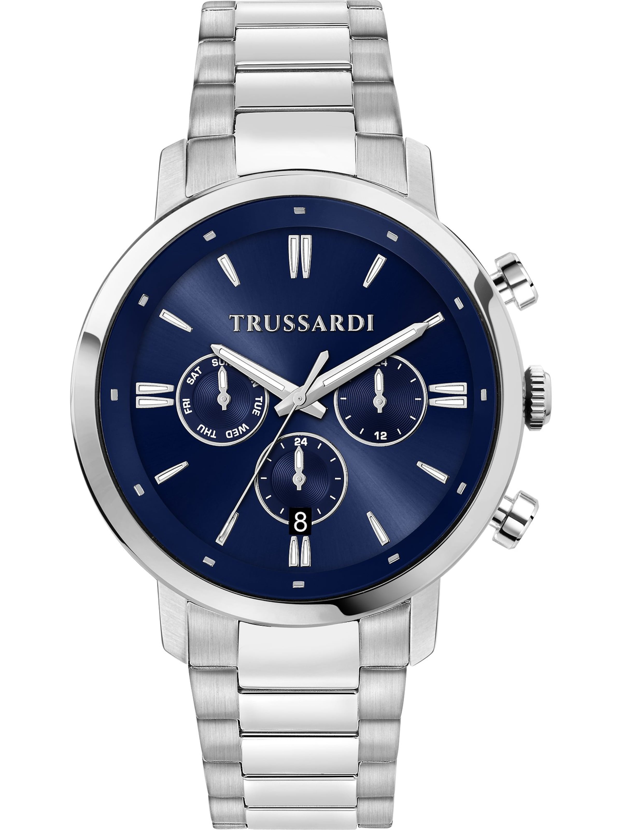 Trussardi Аналоговые часы в синем цвете
Trussardi Аналоговые часы в синем цвете
