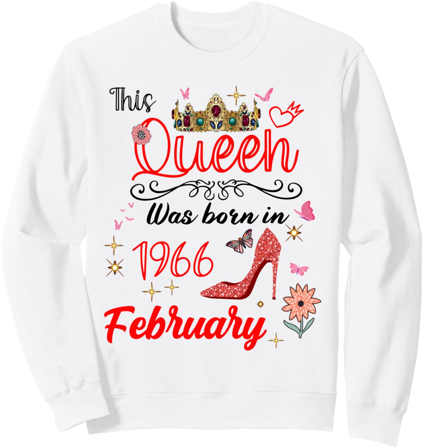 День рождения в феврале 1966 года. Эта королева родилась в феврале 1966 года. Толстовка This Queen Was Born In February 1966 February, белый
День рождения в феврале 1966 года. Эта королева родилась в феврале 1966 года. Толстовка This Queen Was Born In February 1966 February, белый