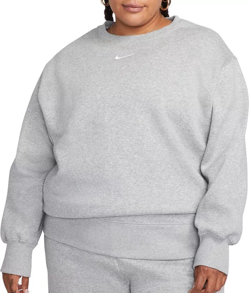 Женский свободный свитшот с круглым вырезом из флиса Nike Sportswear Phoenix (большие размеры)