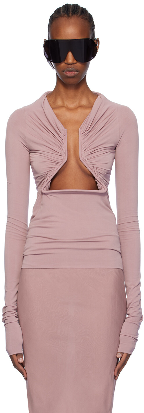 Розовая футболка с длинным рукавом Rick Owens
Розовая футболка с длинным рукавом Rick Owens