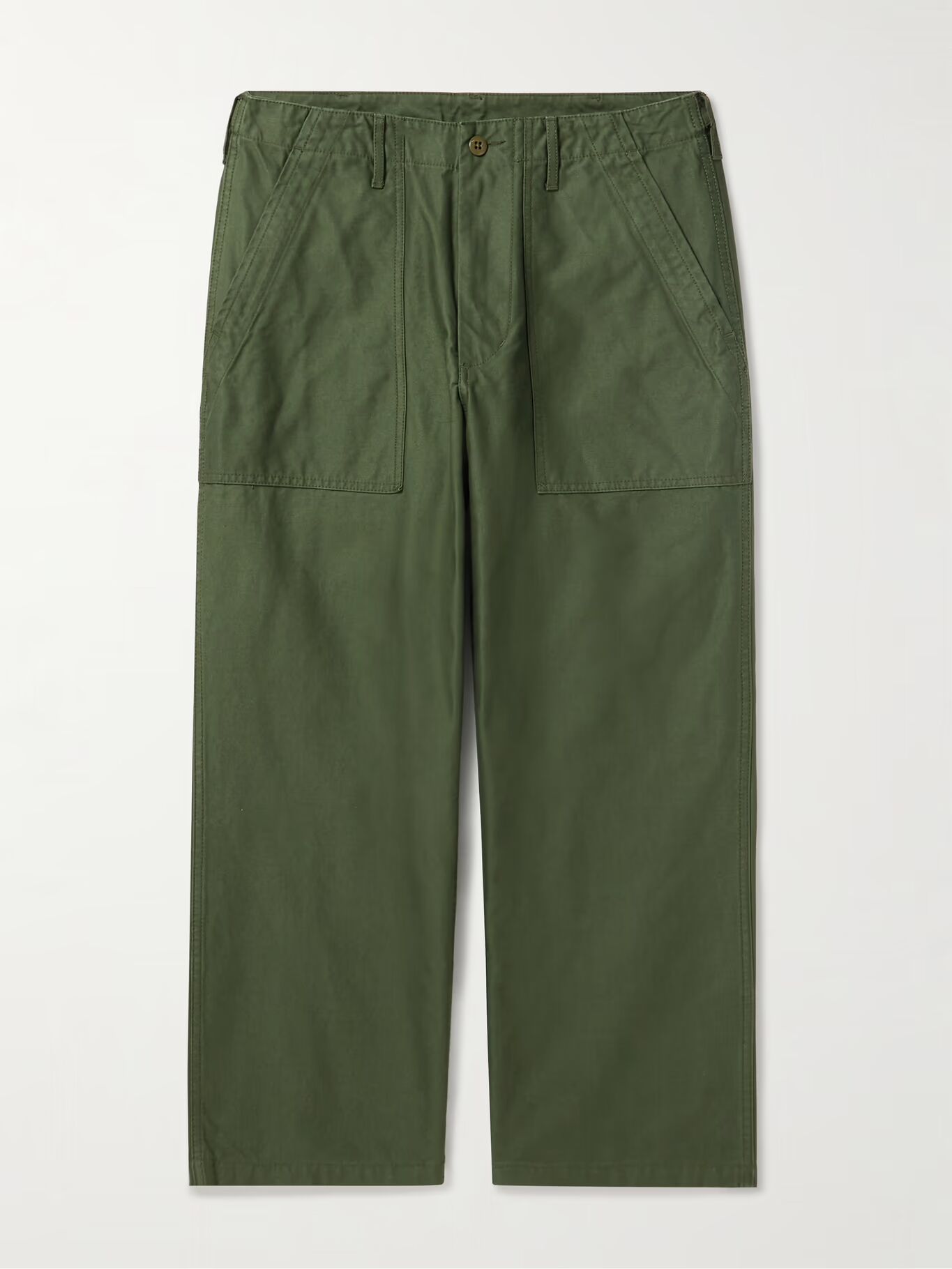 Широкие хлопковые брюки BEAMS PLUS, зеленый
Широкие хлопковые брюки BEAMS PLUS, зеленый