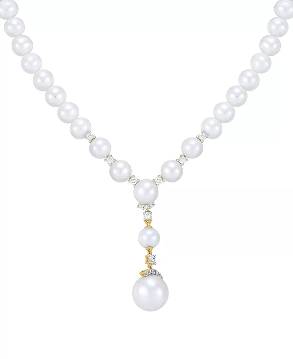 Ожерелье-Лариат из 14-каратного золота с культивированным пресноводным жемчугом (6–10 мм) и выращенным в лаборатории бриллиантом (3/8 карата), длина 16 дюймов + удлинитель 2 дюйма Grown With Love, white
Ожерелье-Лариат из 14-каратного золота с культивированным пресноводным жемчугом (6–10 мм) и выращенным в лаборатории бриллиантом (3/8 карата), длина 16 дюймов + удлинитель 2 дюйма Grown With Love, white