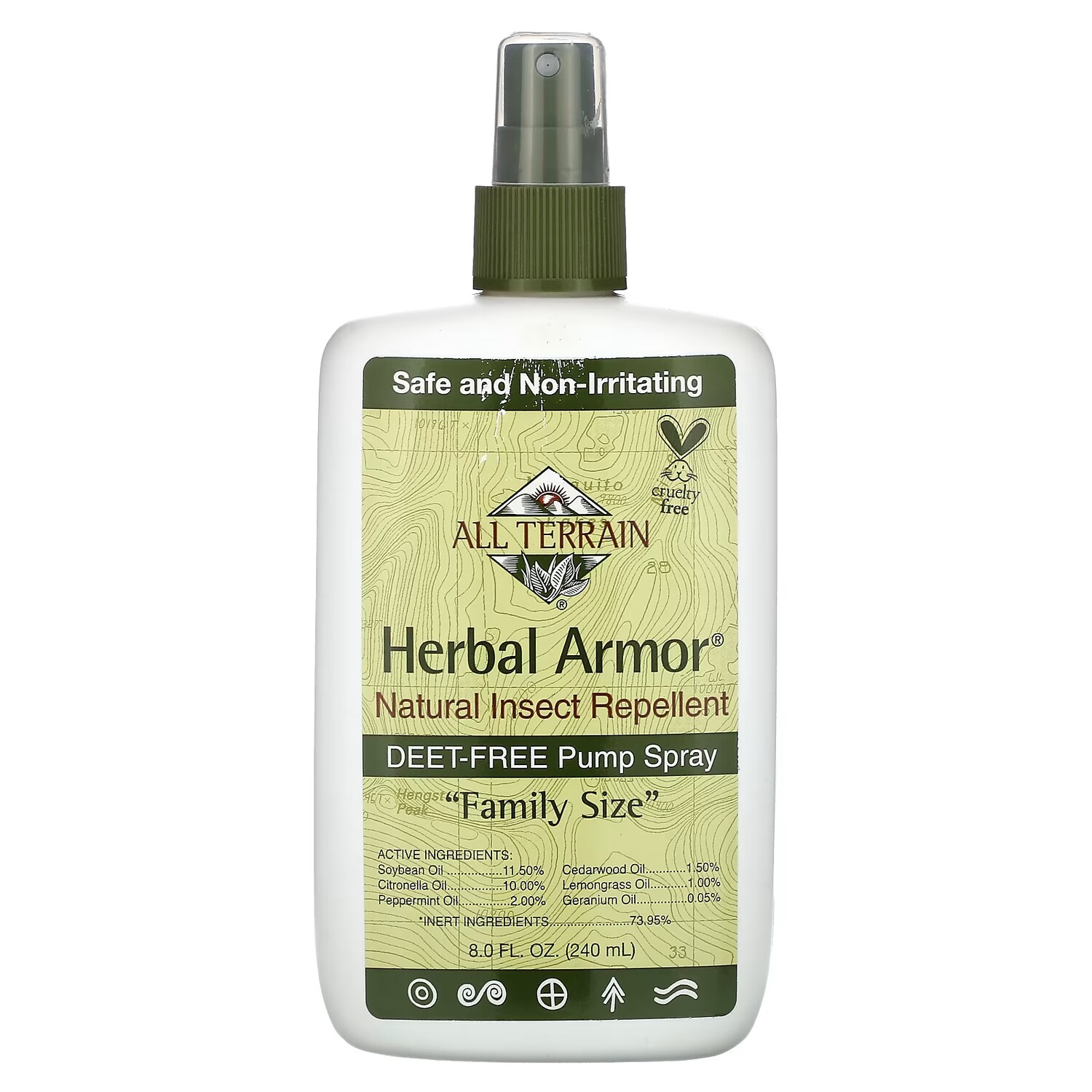Натуральный репеллент All Terrain Herbal Armor от насекомых, 240 мл
Натуральный репеллент All Terrain Herbal Armor от насекомых, 240 мл